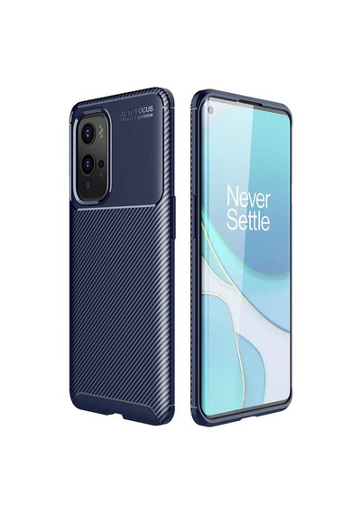 One Plus 9 Pro Kılıf Kamera Çıkıntılı Karbon Fiber Dokulu Renk Atmaz Kapak Negro