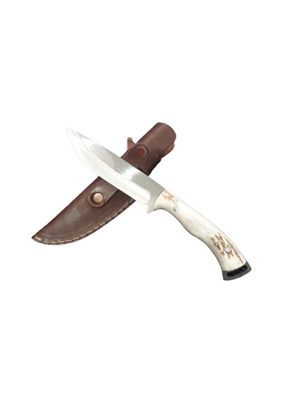 Geyik Sap Av Kamp Bıçağı 4116 Çelik 25.5 CM Mavi