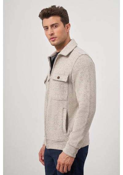 İmza Bej Örme Bebe Yaka Kendinden Desenli Yırtmaçsız Astarsız Slim Fit Classic Mont 1007245156 Bej İmza Bej Örme Bebe Yaka Kendinden Desenli Yırtmaçsız Astarsız Slim Fit Classic Mont 1007245156 Bej