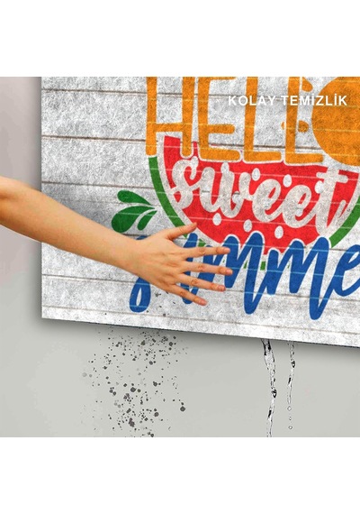 Kapı Önü Paspası - Modern Ve Şık Kapı Paspası Ev, Ofis Ve Dış Mekân Kullanımı İçin Hello Sweet Summer Diğer