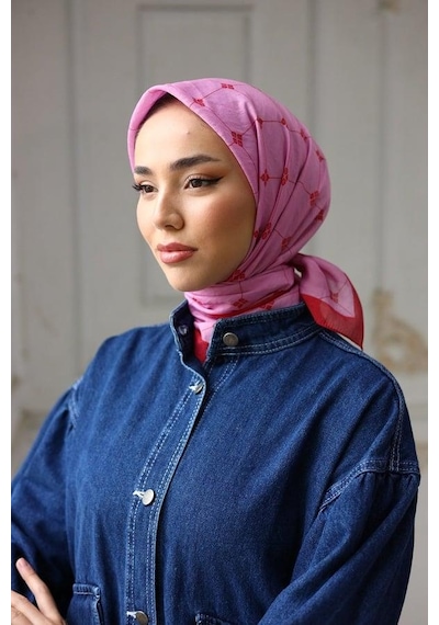 Silk Home Olinda Eşarp - Pembe Kırmızı - Pembe Kırmızı