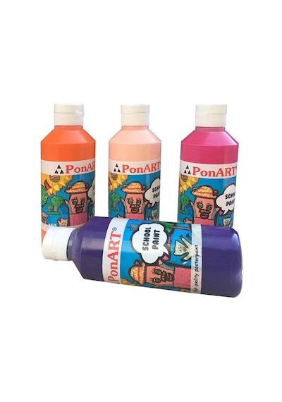 Ponart School Paint Okul Boyası 250 ML Turuncu