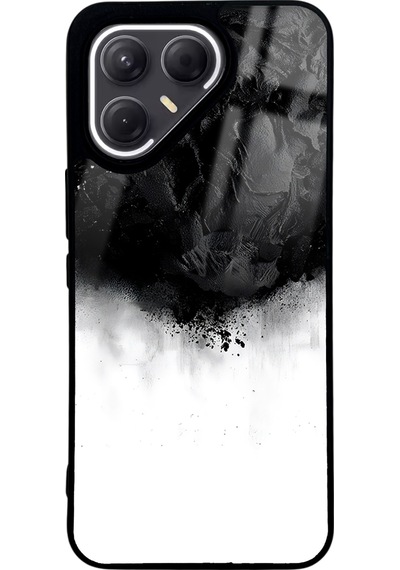 Tecno Pova 7 Pro Siyah Duman Tasarımlı Glossy Telefon Kılıfı Çok Renkli