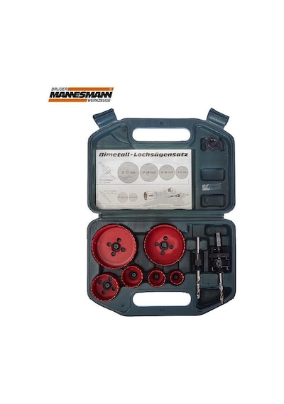 Mannesmann 44100 Hss Bi-metal Delik Testeresi Seti. 8 Parça