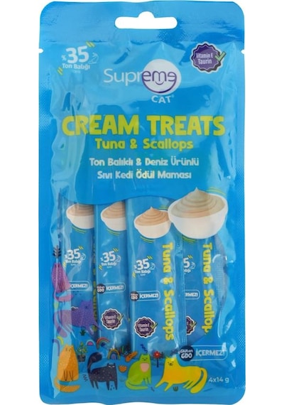 Supreme Cat Sıvı Kedi Ödül Maması Karma Paket 5 Paket Toplam 20x14 Gr