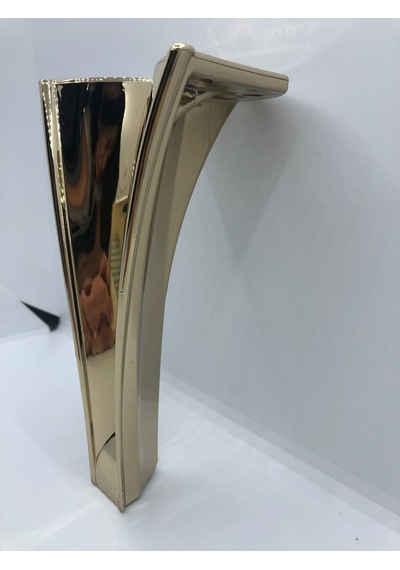 Plastik Gold Kaplama Berjer - Mobilya Ünite Ayağı 15 Cm