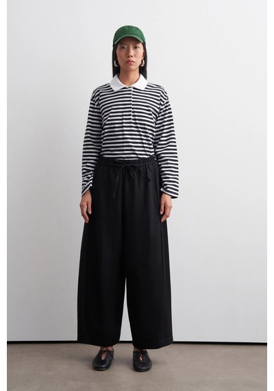 Kadriye Baştürk Barrel Gabardin Pantolon Siyah