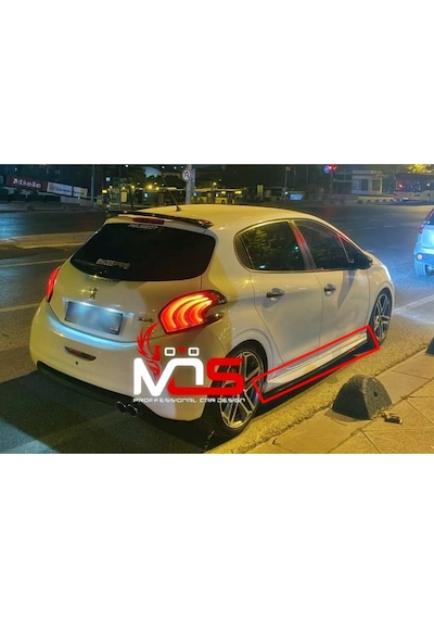 Peugeot 208 Marşpiyel Sağ Sol Takım Fiberglass Boyasız