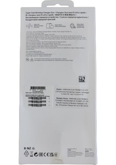 Samsung Uyumlu Ep-P5400T Kablosuz Hızlı Şarj Cihazı İkili 15W Beyaz