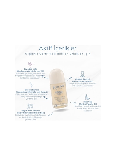 Organik Sertifikalı Roll On Erkekler İçin