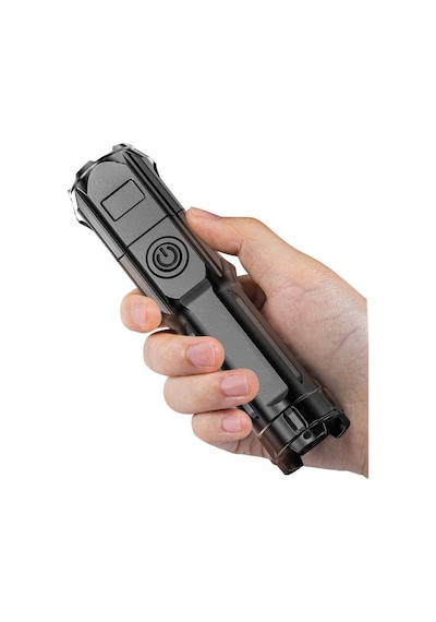 Valkyrie 395nm Uv Mor Işık Şarjlı El Feneri 1200mah Batarya, Type-c Şarj, Hafif Ve Güçlü Tasarım Siyah