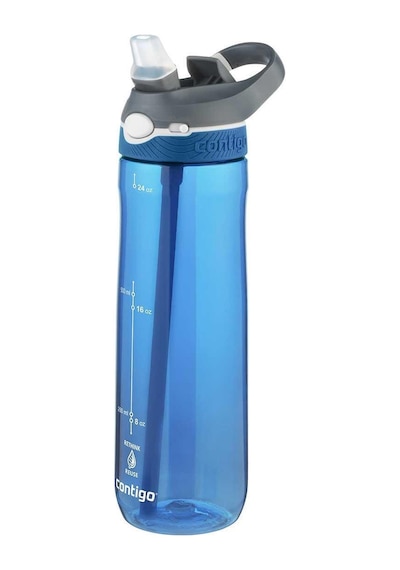 Contigo Ashland Tren Tek El Bas İç Kapaklı Su Matarası 720ml 2191379 - Mavi