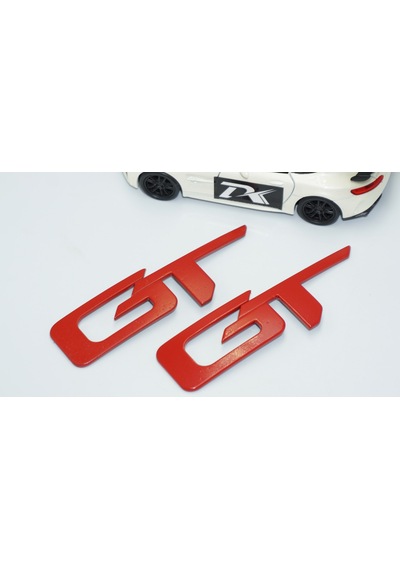 Dk Tuning Gt Mustang Shelby Kırmızı Abs Yazı Logo Arma Seti