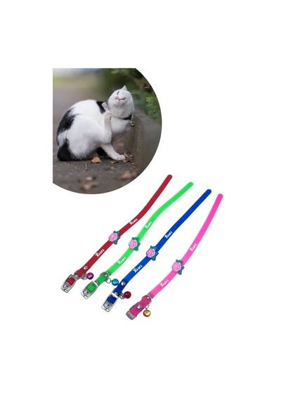 Durukar Çıngıraklı Zilli Sevimli Renkli Slikon Kedi Köpek Boyun Tasması