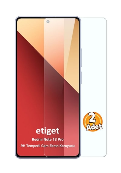 Xiaomi Redmi Note 13 Pro Temperli 9h Cam Ekran Koruyucu 2 Adet