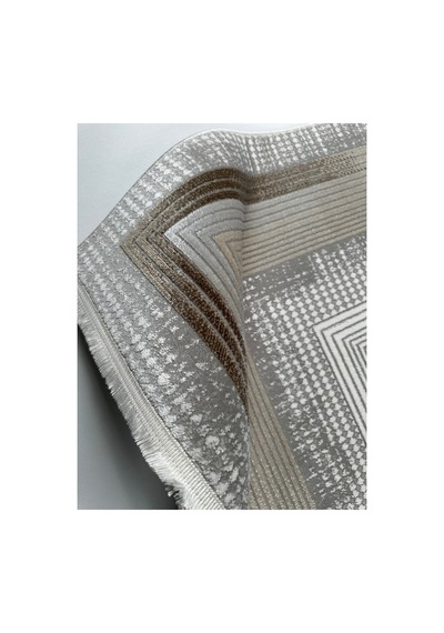 Merinos Vista Krem Kahverengi %100 Akrilik Yumuşak Dokulu Salon Oturma Odası Halısı 79322-80