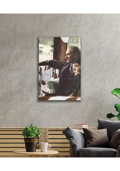 Atatürk Cam Tablo 4mm Dayanıklı Temperli Cam, Atatürk Glass Wall Art48