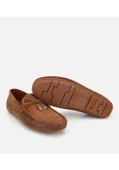 Hotiç Erkek Süet Deri Kahverengi Delikli Günlük Loafer 02ayh319470a420 02ayh319470a420