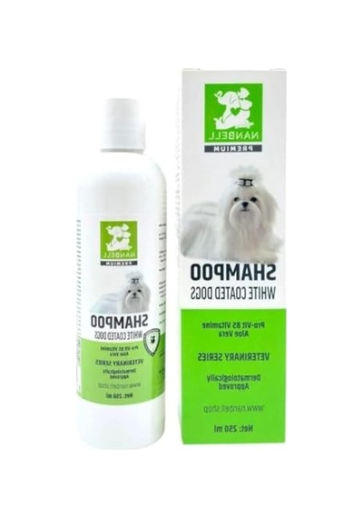 250 Ml Beyaz Tüylü Köpekler İçin Özel Şampuan, Temiz Ve Parlak Tüyler İçin