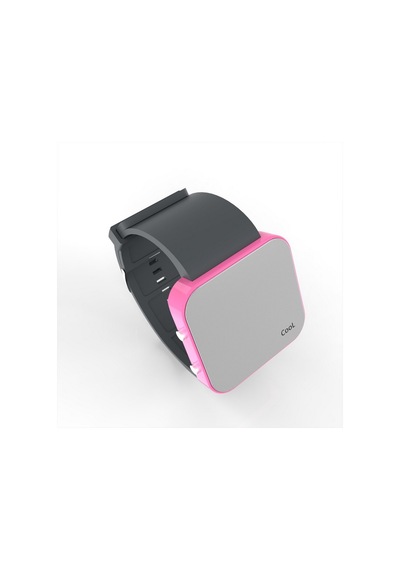 Cool Watch Saat - Pembe Led Kasa - Gri Kayış Unisex