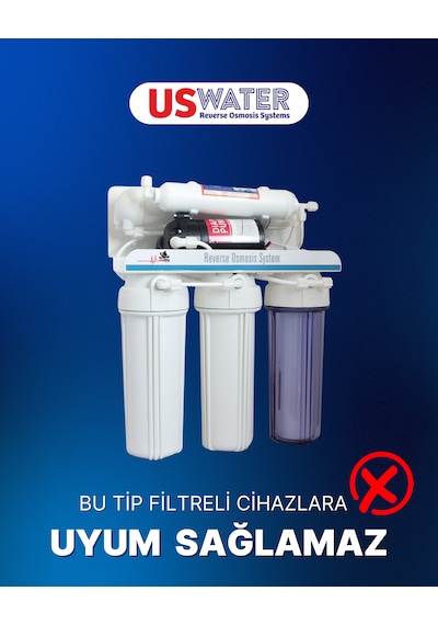 Tüm Kapalı Kasa Su Arıtma Cihazlarına Uyumlu 5'li Filtre Seti