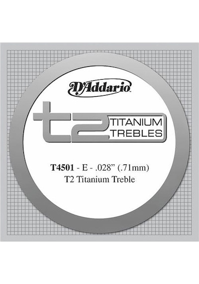 D'addario T2 Titanium Normal Single String T4501 - Mi Tek Tel Kla