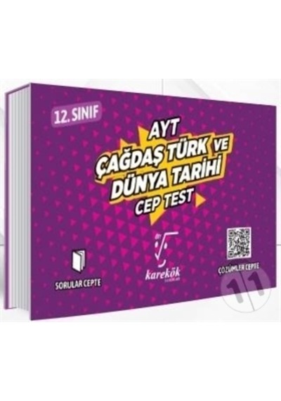 Karekök Yayınları Ayt Çağdaş Türk ve Dünya Tarihi Cep Test