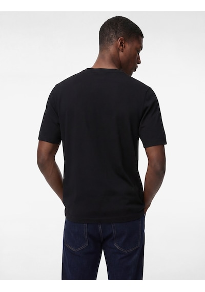 Koton Regular Fit Bisiklet Yaka Viskon Karışımlı Kısa Kollu Basic Triko Tişört Siyah 6sam70052ht