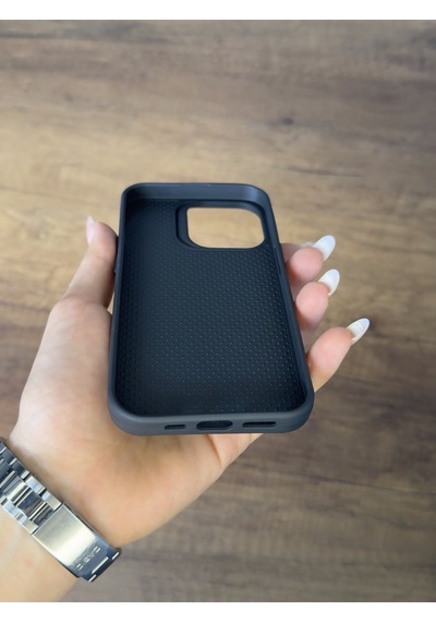 Apple Uyumlu iPhone 15 Pro Silikon Kılıf Xfab Siyah