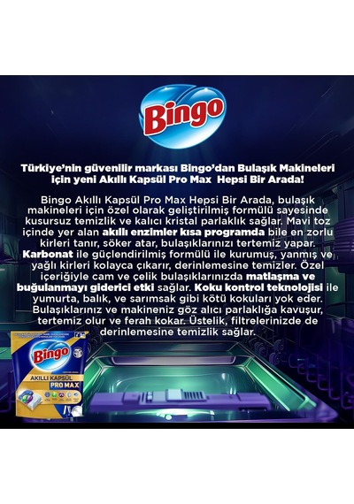 Akıllı Kapsül Pro Max Bulaşık Makinesi Deterjanı Tableti 120'li