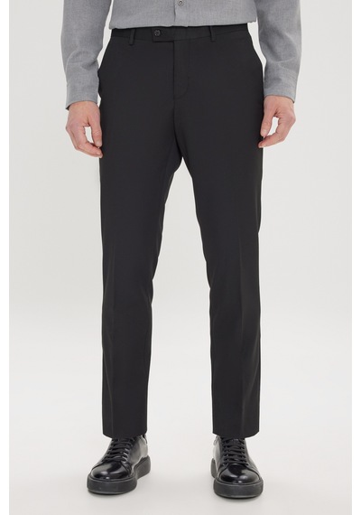 Ac&Co / Altınyıldız Classics Slim Fit Dar Kesim Klasik Yan Cep Erkek Pantolon - Siyah