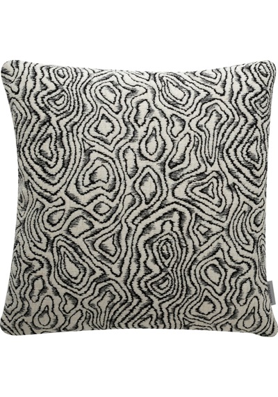 Mudo Home Nelly Kırlent Ekru Siyah 45x45