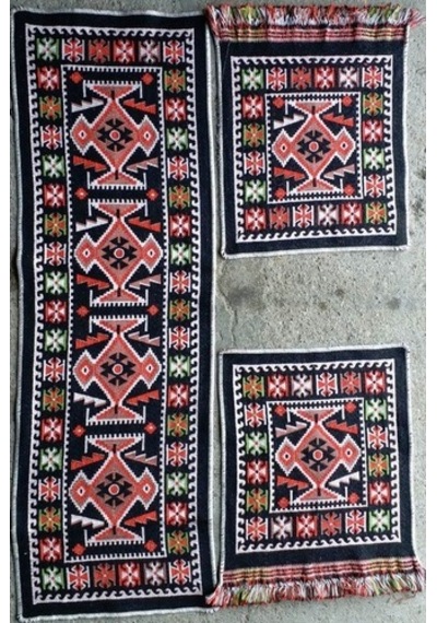 Serme Oto Kılıfı Takımı - Antik Parlak Kilim -Binek Araçlara Uyar