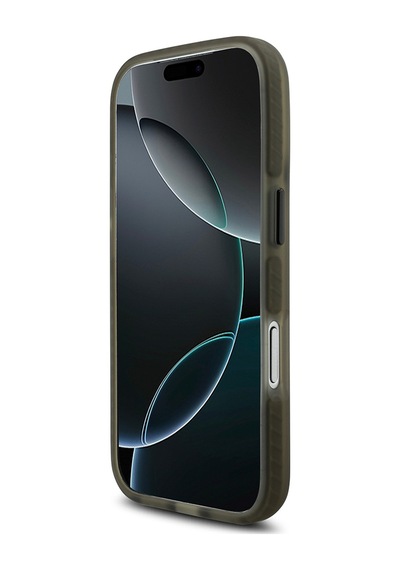 Apple Uyumlu iPhone 17 Pro  Kılıf Tumı Lisanslı M-safe Şarj Özellikli Buzlu Transparan Kapak Haki Haki