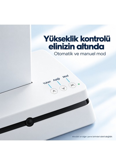 Npo Std8301 Yüz Algılayıcılı Otomatik Ayarlı 17-27" 10kg Kablosuz Şarjlı Vesa Tek Monitör Tutucu