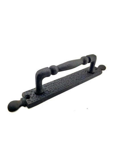 Mep Antika Tarz Dekoratif Pirinç Misket Çekme Kapı Kolu - 223x33 Mm, Oksit Najmaddin
