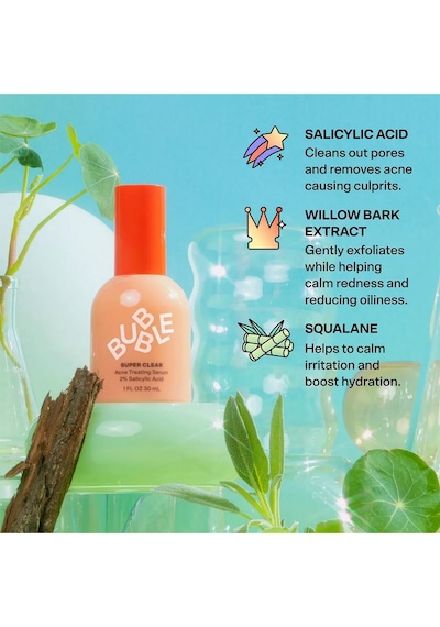 Bubble Skincare Super Clear Salisilik Asitli Arındırıcı Yüz Serumu 30ml