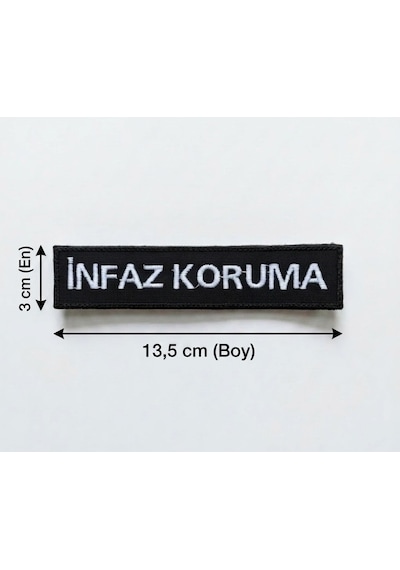İnfaz Koruma Pantolon Yazısı 2 Adet - Arkası Cırtlı Çok Renkli