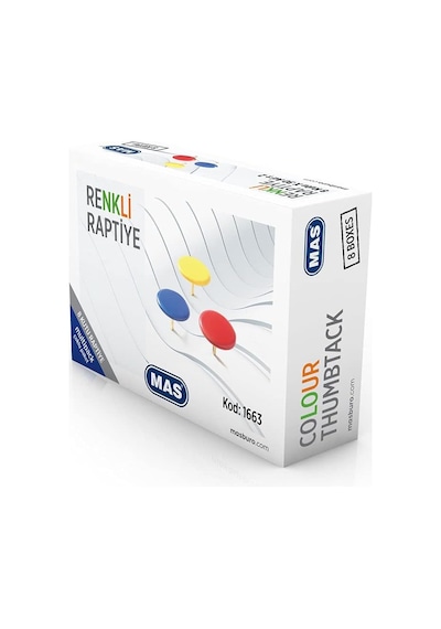 Multipack Renkli Raptiye Pvc Kaplı Karışık 8 Paket