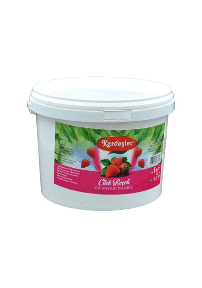 Kardeşler Şekerleme Çilek Reçeli Kova 5 KG