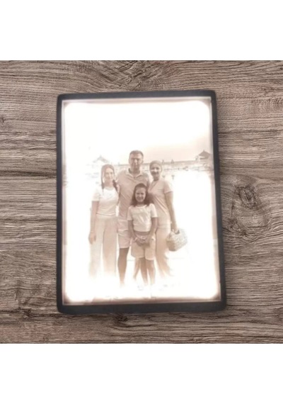 Lithophane Led Işıklı Kişiye Özel Fotoğraf Çerçevesi Sevgililer Günü Hediyesi
