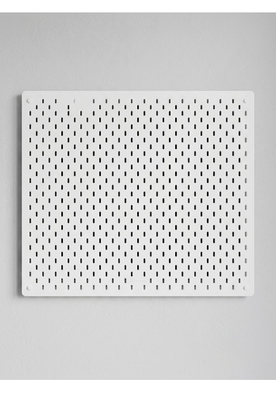 Ikea Skadis Uyumlu Beyaz Delikli Pano Duvar Organizeri Farklı Ebatlar 56 x 56 CM
