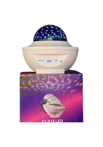 Mey İthalat Dönen Işıklı Disko Topu Projektör Müzik Çalarlı Disco Speaker Renkli 03528491