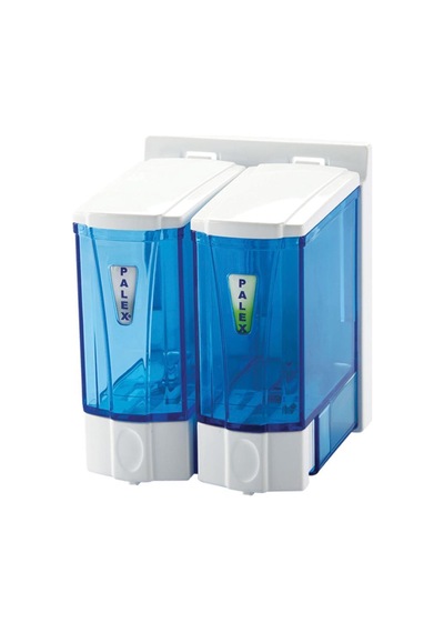 Omnisoft PLX 3564-1 Mini Sıvı Sabun Dispenseri Çiftli 250 ml Şeff