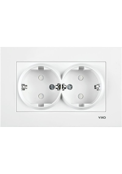 Viko 90967058 Çocuk Korumalı İkili Priz