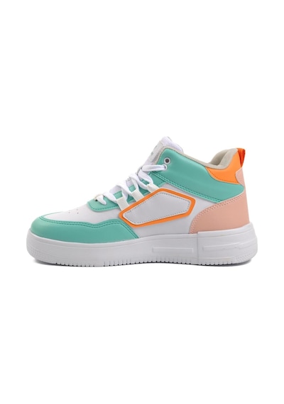 Walkway Nefertiti Beyaz-su Yeşili Unisex Hi Sneaker 001