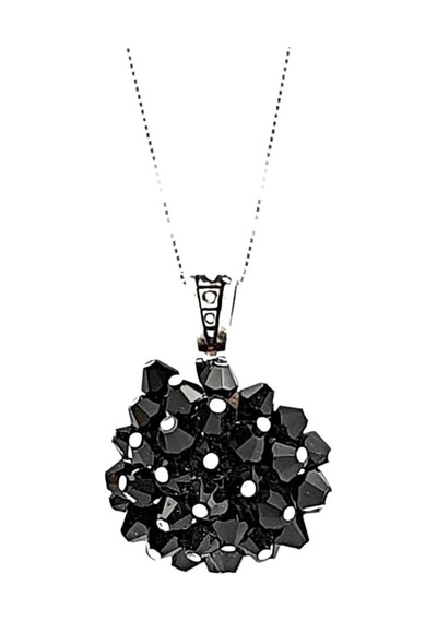 Swarovski Taşlı Tasarım Gümüş Kolye