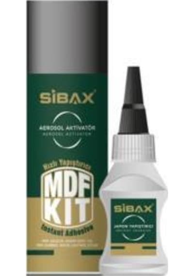 Sibax Bs12 Hızlı Yapıştırıcı Mdf Kit 200 Ml. - 50 Gr.