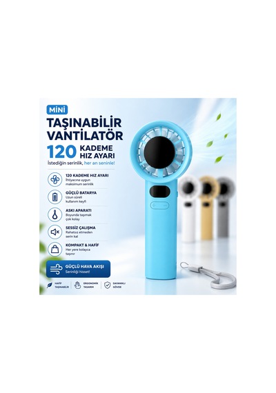 Türbin El Fanı Vantilatör Taşınabilir Turbo El Fanı Dijital Göstergeli Stand Özellikli Kancalı Type-c Şarj Soketi 1200 Mah 120 Kademeli M11 Md. Askı Kayışı Hediyeli Türbin El Fanı Vantilatör Taşınabilir Turbo El Fanı Dijital Göstergeli Stand Özellikli Kancalı Type-c Şarj Soketi 1200 Mah 120 Kademeli M11 Md. Askı Kayışı Hediyeli