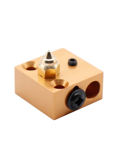 Koodmax 3d Yazıcı Extruder Sivri Uçlu Mk8 1.75mm / 0.4mm Cr-6se Pirinç Nozzle Baskı Kafası
